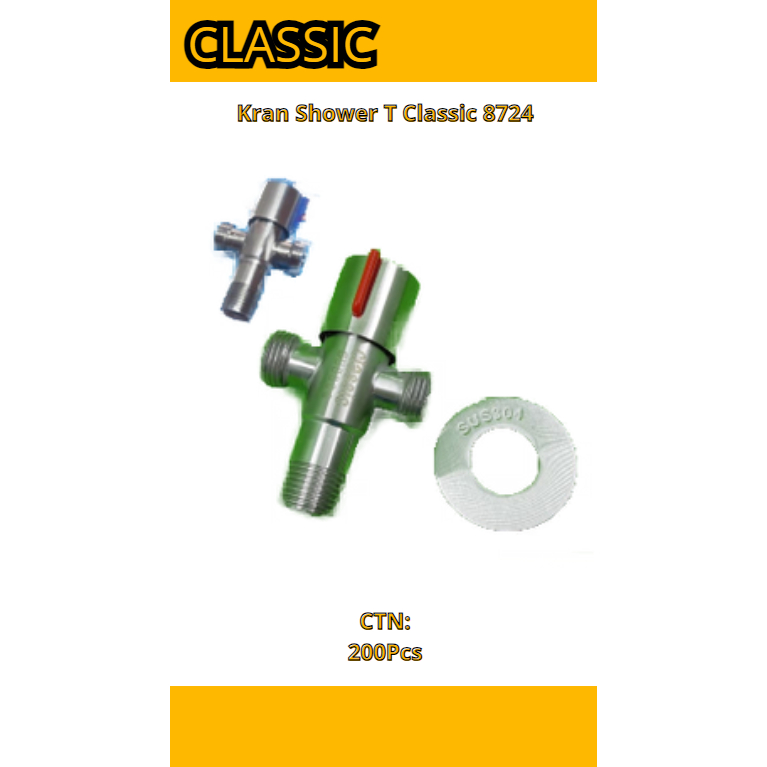 Stop Kran Toilet Keran Shower Bidet Wastafel / SUS 304 STAINLESS STEEL Stop Kran Single Bahan Stainl