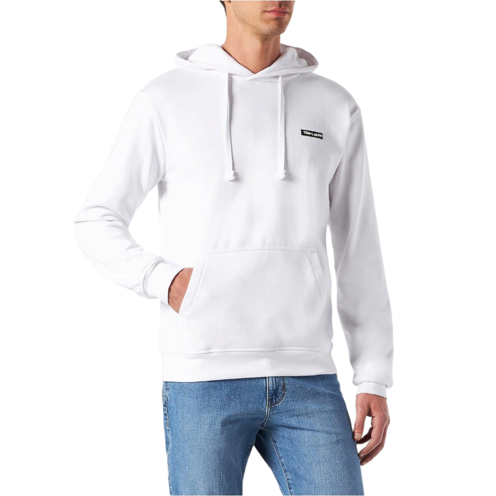 [AMM 39] TD SMITH Sweatshirt hoodie fullover pria warna putih