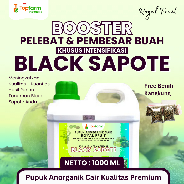 Pupuk Khusus Black Sapote / Pupuk Khusus Pelebat Buah Sapote / Pupuk Buah Super Lebat Black Sapote