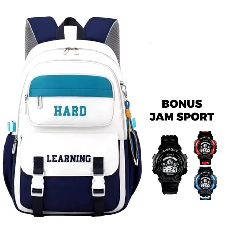 Tas Sekolah Backpack Polo Tas Sekolah SMP SMA Cewek Cowok Ransel Laptop Murah Bagus Berkualitas