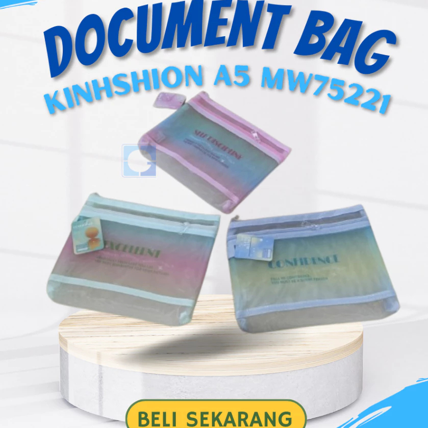 

Kinhshion 3D Double Layer Document Bag A5 MW75221 UK. 24 X 18CM