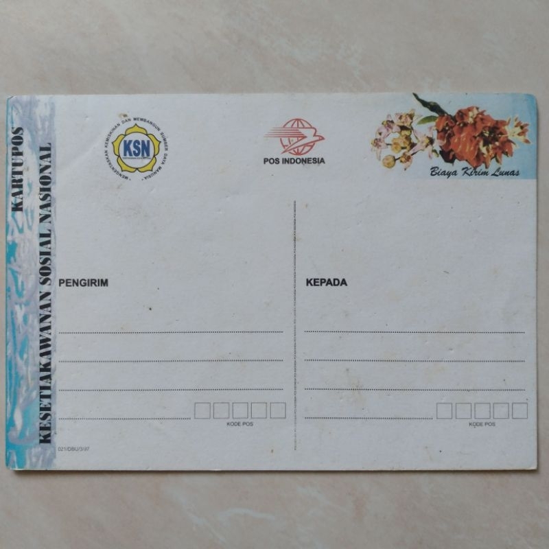 

Koleksi Filateli Kartu Pos Peringatan Hari KSN 1998 Biru - YN1855