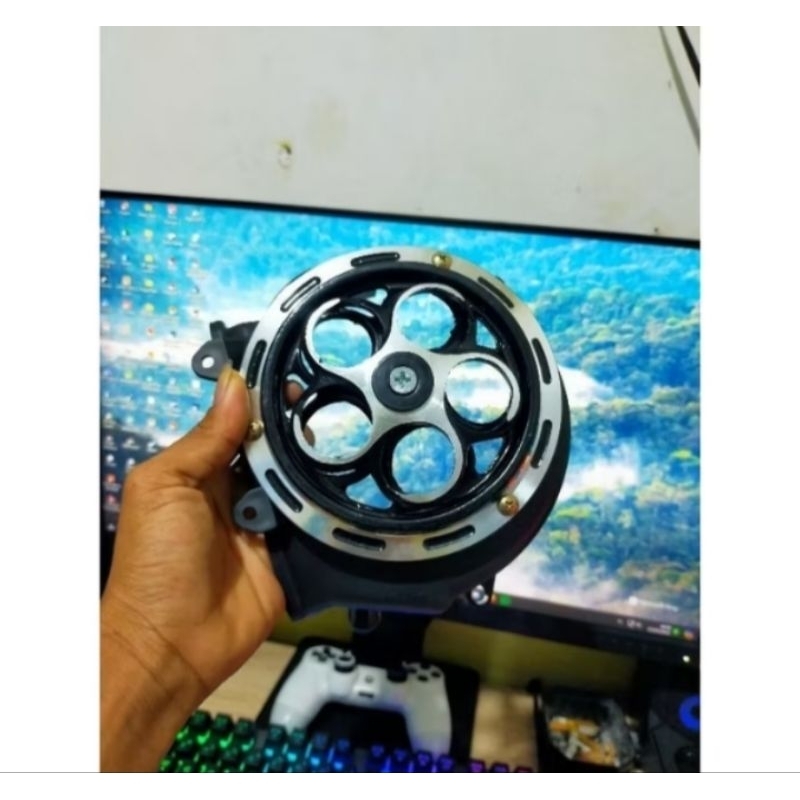 Cover Kipas Set Spiner Variasi Motor Beat fi Beat starter kasar .Beat 2012-2015