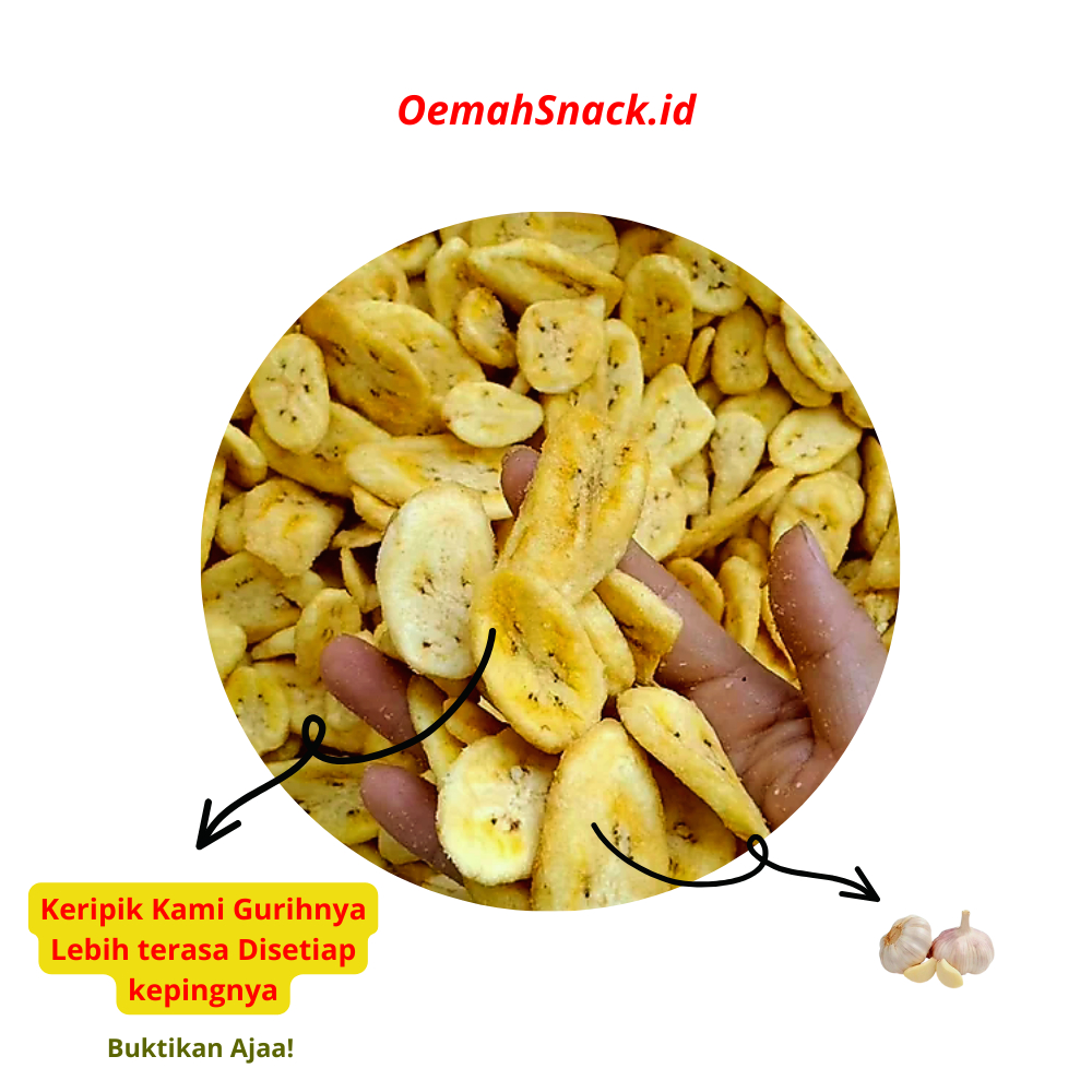 

Cemilan Keripik Kripik Pisang Original Gurih Makanan Ringan Snack Manis 1kg