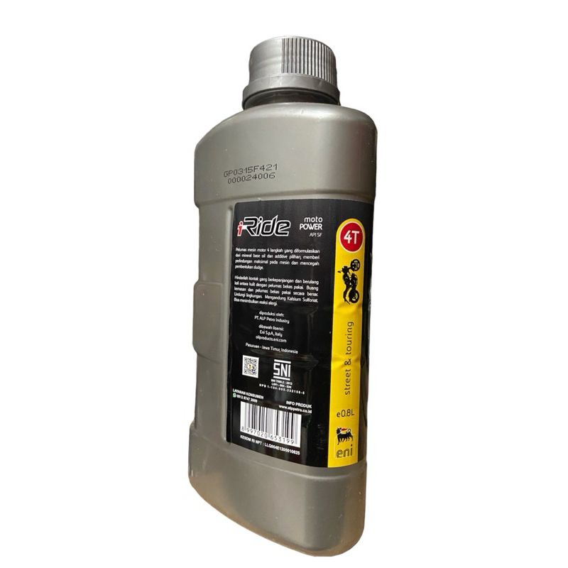 OLI MESIN AGIP ENI I-RIDE MOTO 4T 20W-50 0,8L AGIP OIL