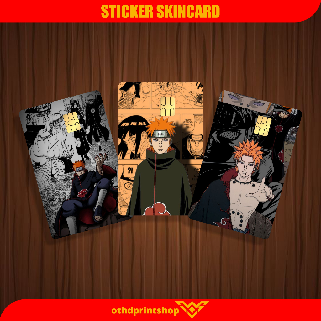 

STIKER STICKER ATM SKINCARD STIKER KARTU ATM EMONEY ETOL FLAZZ TINGGAL TEMPEL TEMA PAINT AKATSUKI