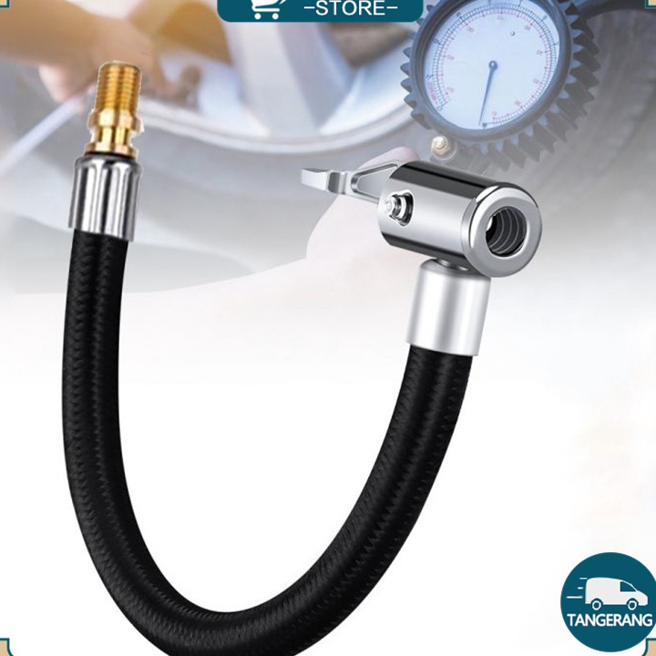12mm Selang Pompa Angin Mobil Motor Paduan TembagaZinc Sambungan Selang Pompa Ban Dengan Klip