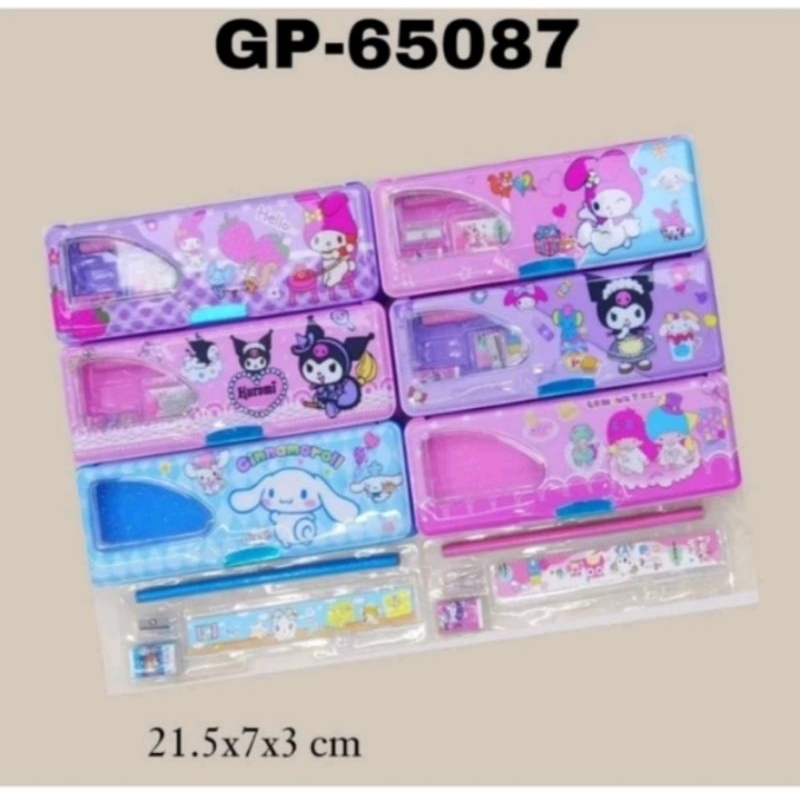 

Kotak Pensil Magnet Set Sanrio / Tempat Pensil Magnet Bulak Balik Karakter Sanrio