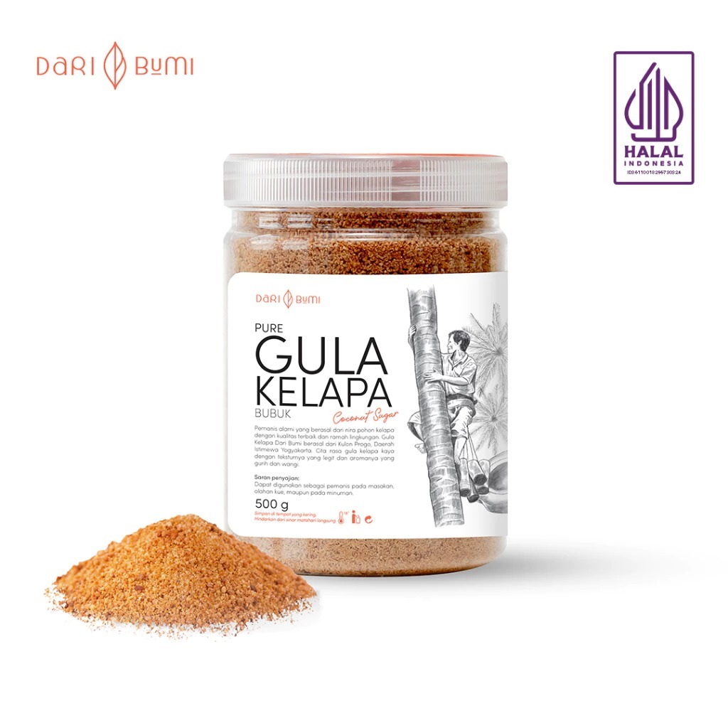 

Gula Kelapa Bubuk Organik 500g Premium Dari Bumi