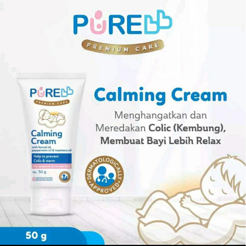 Pure Baby Calming Cream 50gr / Cream Untuk Perut Kembung Bayi