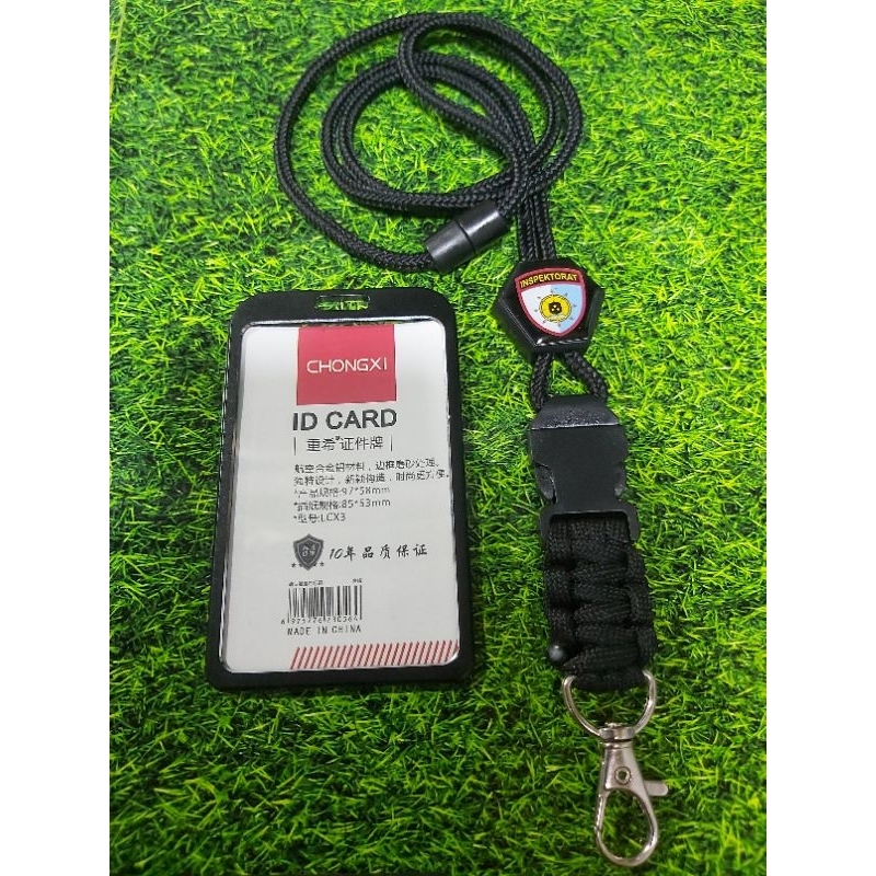 

lanyard tali gantungan hexa id card holder custom logo inspektorat polri