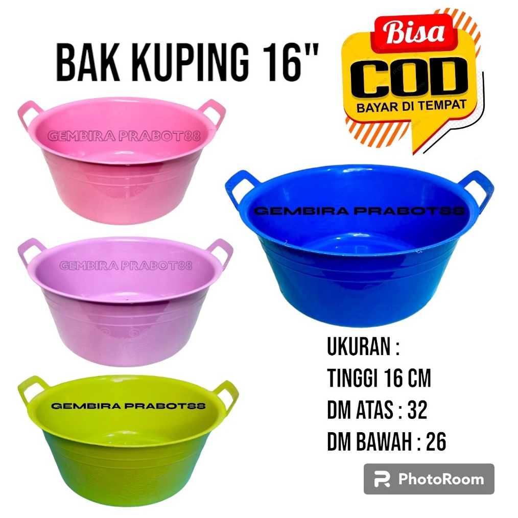 BAK KUG  BASKOM KUG UKURAN 16 WARNA SOFE