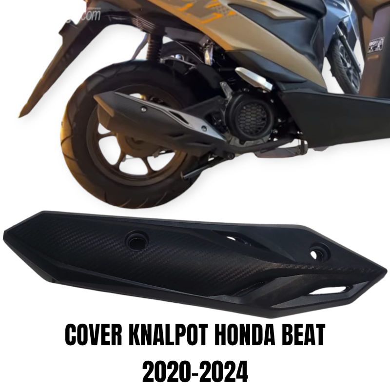 Cover Knalpot Honda Beat New Deluxe Street /Tameng Pelindung Knalpot Beat 2020-2024