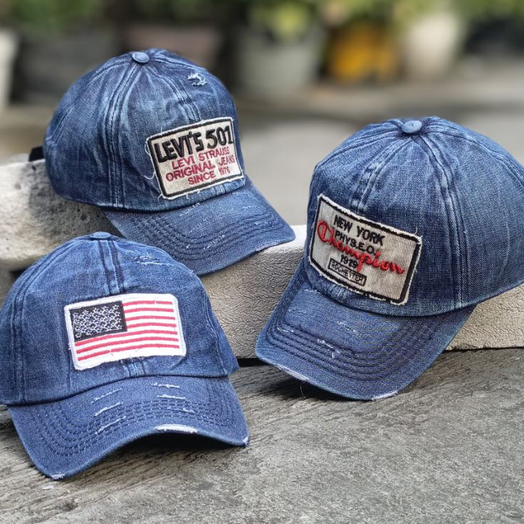Grosir Menarik  TOPI LEVIS SOBEK PRIA TOPI LEVIS DISTRO TOPI SOBEK TOPI JEANS