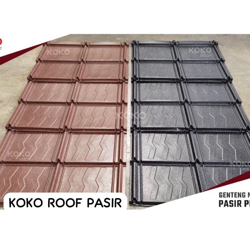 Genteng Metal Koko Roof Pasir Berat Asli