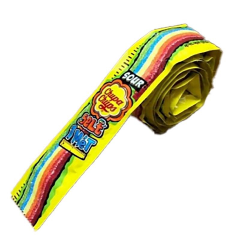 

Chupa Chups Permen Sour Belt 1 Meter 50gr