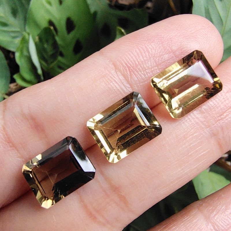 Batu Permata Natural Olive Quartz - Batu Akik Olive Quartz Asli