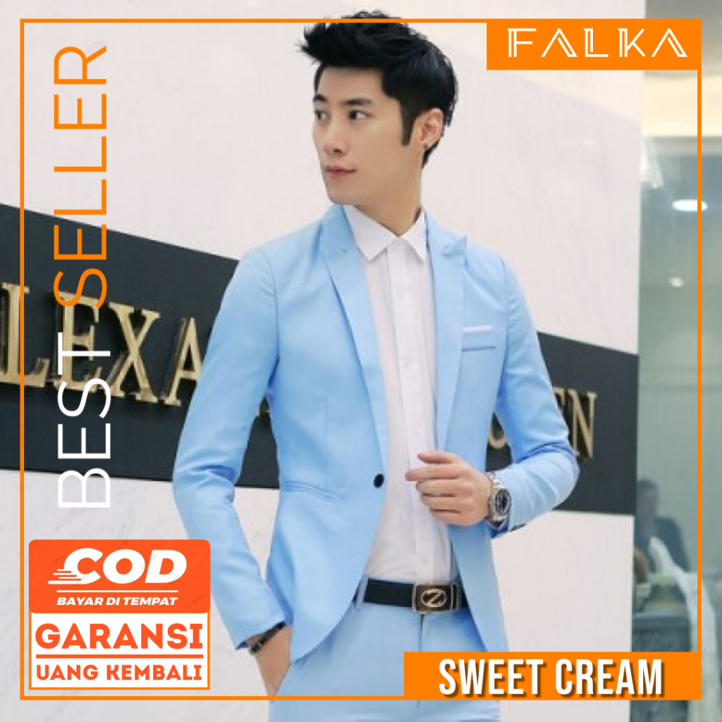 Jas Blazer Pria Formal dan Kasual Jaz Blezer Cowok Kasual Korean Style