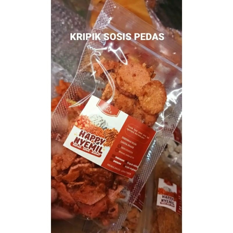 

KRIPIK SOSIS GORENG KEMASAN POUCH (30gr/pcs)