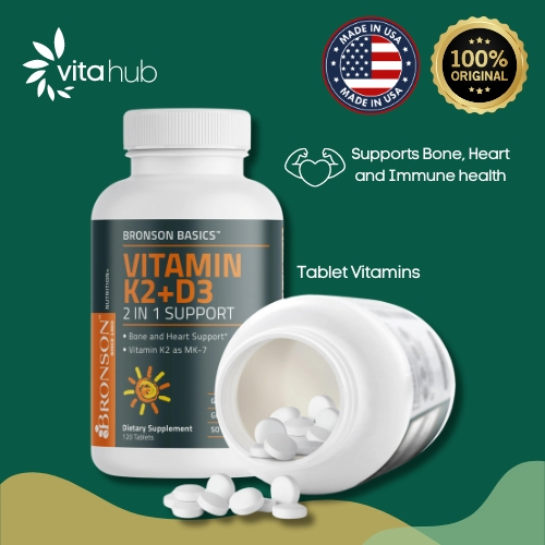 Bronson BASICS Vitamin D3 K2 5000IU 90MCG