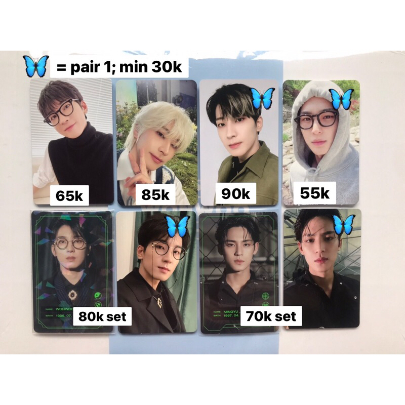 Wonwoo Mingyu Photocard