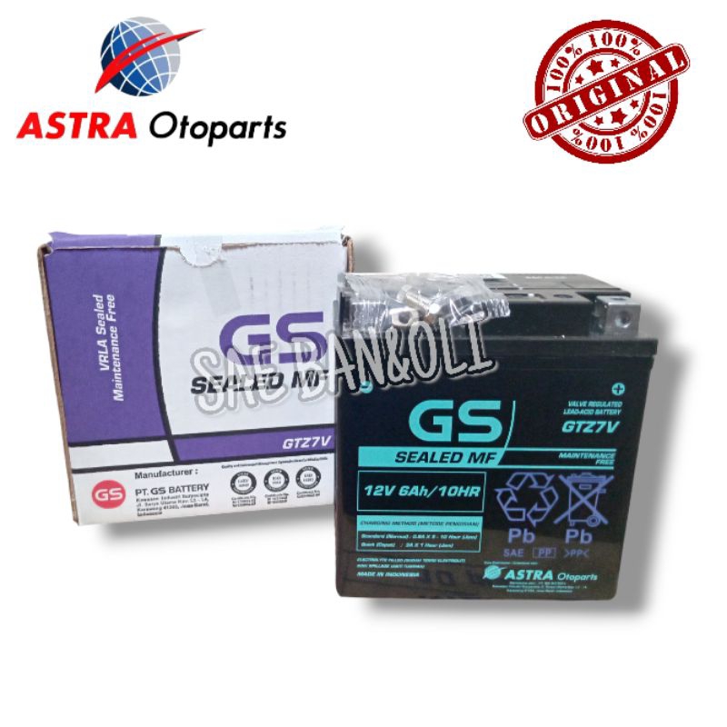 AKI GS ASTRA GTZ7V ORIGINAL Aki Yamaha Aerox, Lexi, Nmax