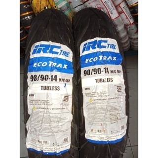 ( FREE PENTIL ) BAN BELAKANG IRC TUBLESS ECOTRAX UK.90/90-14 UNTUK MOTOR BEAT, VARIO,NEX,SCOOPY LAMA