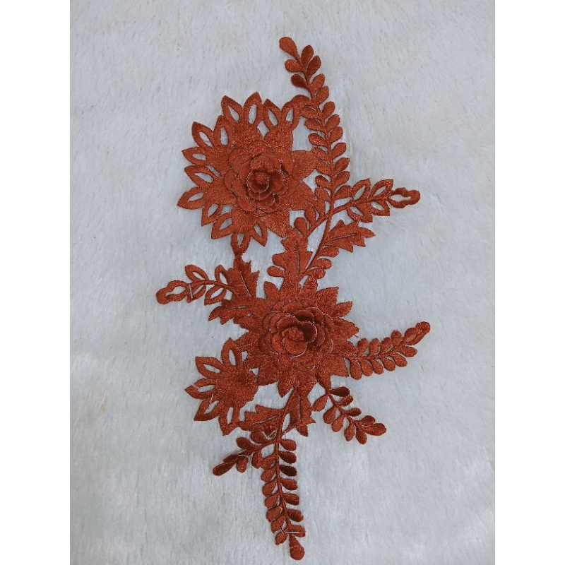 Renda Bordir Tempel Bunga 3D Bunga Kecil/Renda Bordir Aplikasi