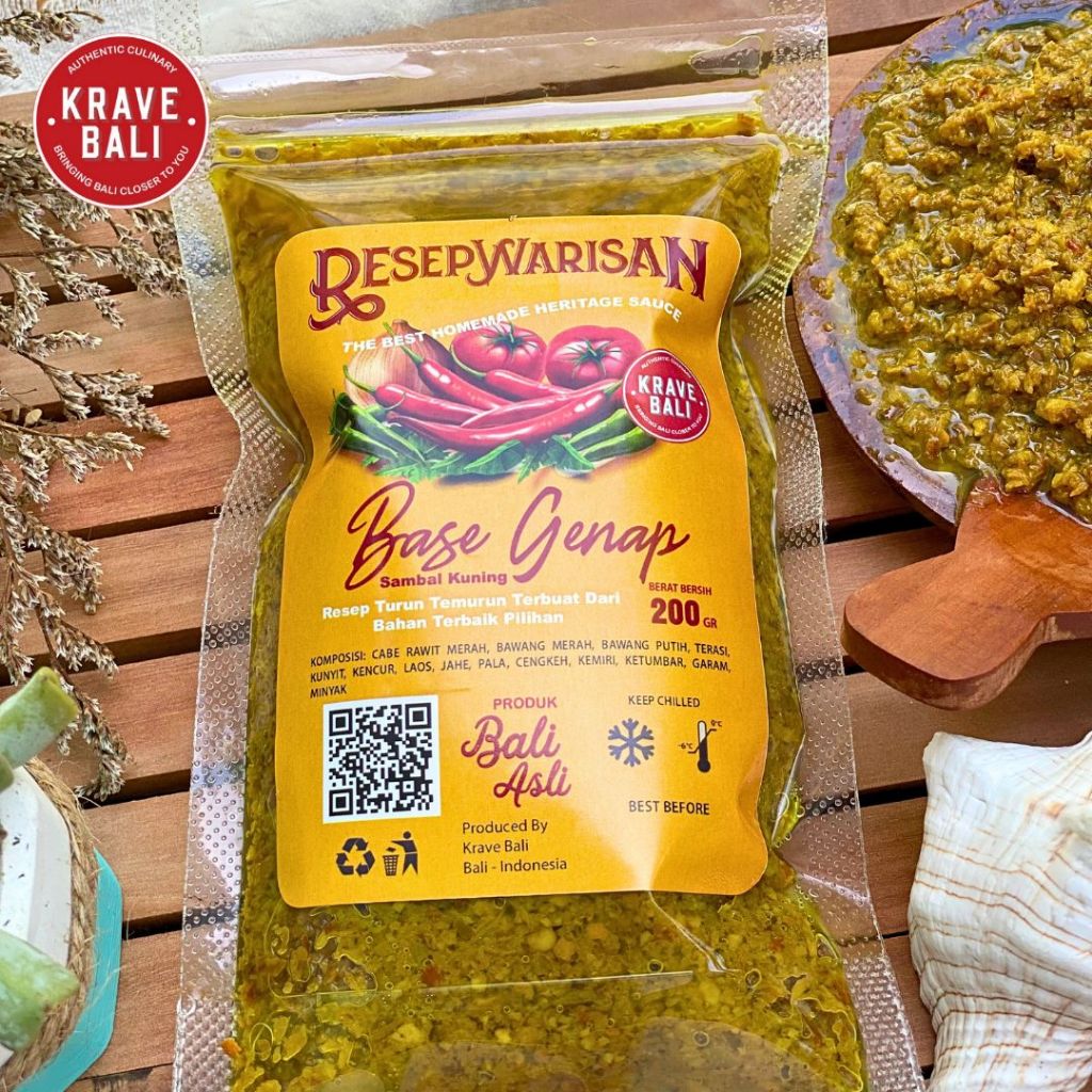 

KRAVE BALI Bumbu Base Genap Resep Warisan Asli Bali 200 gr - Bumbu Khas Bali Asli