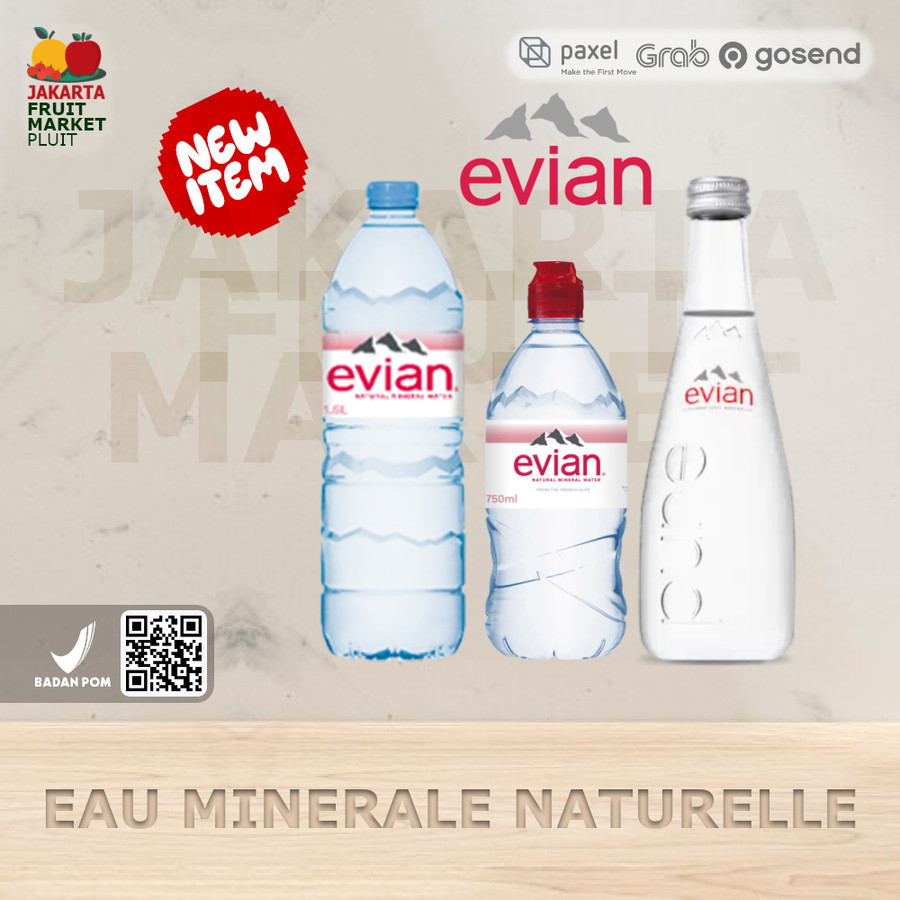 EVIAN MINERAL WATER 750ML&1500ML