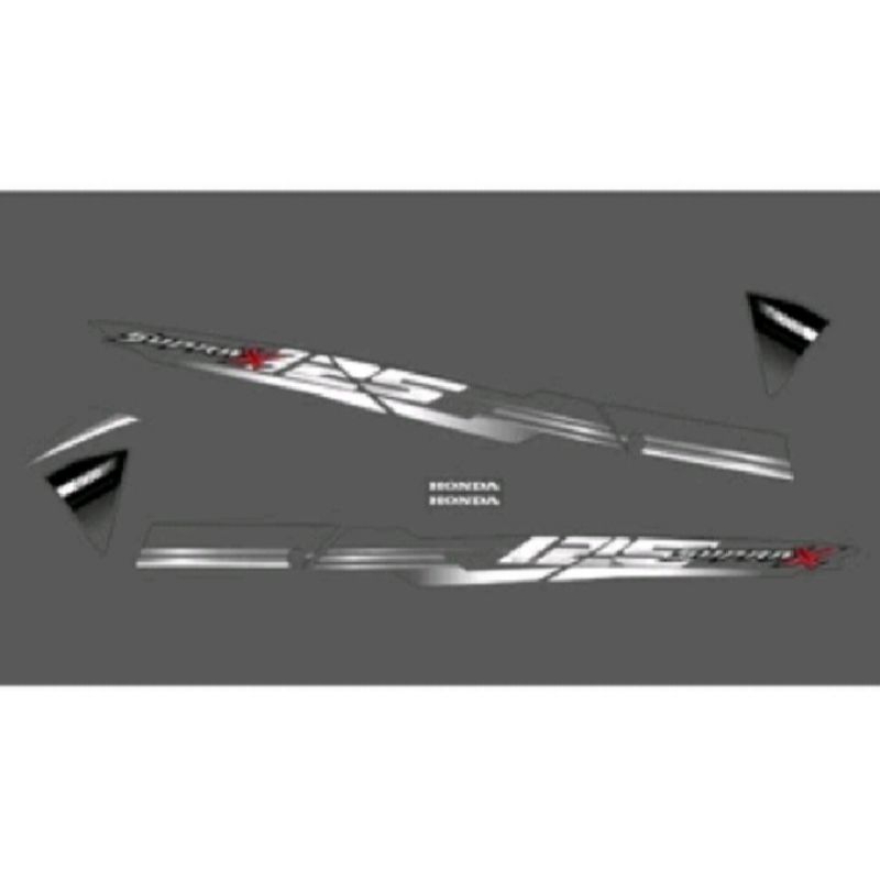 STRIPING TRANSPARAN SUPRA X 125/WAVE MOTIF LIST SIMPLE ALA THAILAND CUSTOME