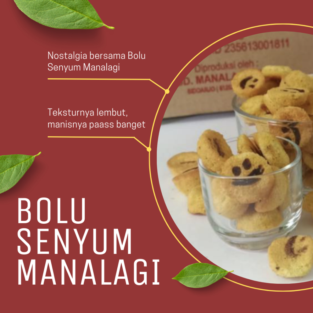 

Cemilan Kue Bolu Senyum Manalagi Jadul Kemasan 100gr/50gr by rumahsnack