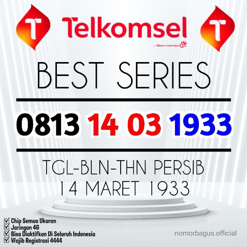 Nomor Cantik Telkomsel 1403 1933