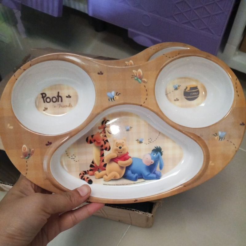 Lelang Piring makan anak Karakter Disney Golden Dragon