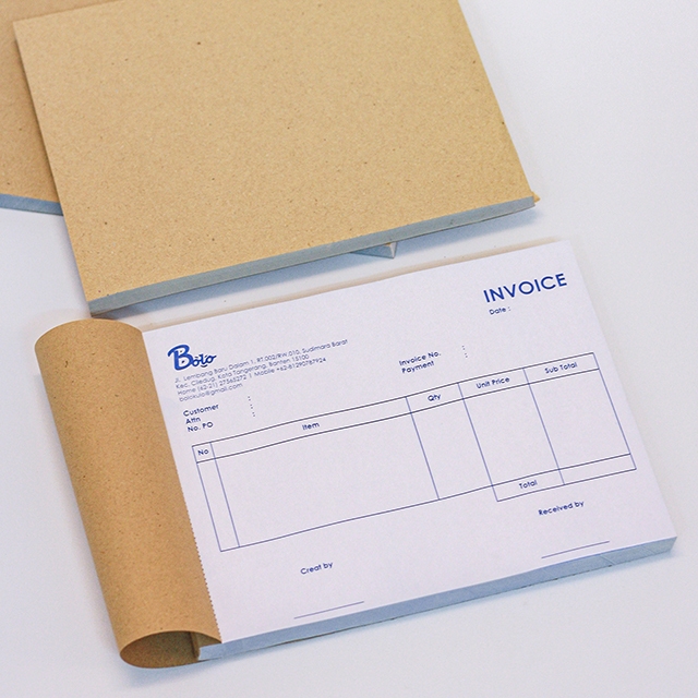 

CUSTOM CETAK OFFSET NOTA LENGKAP INVOICE Bon Surat Jalan Kwitansi 1 Ply 2/0 isi 100Set