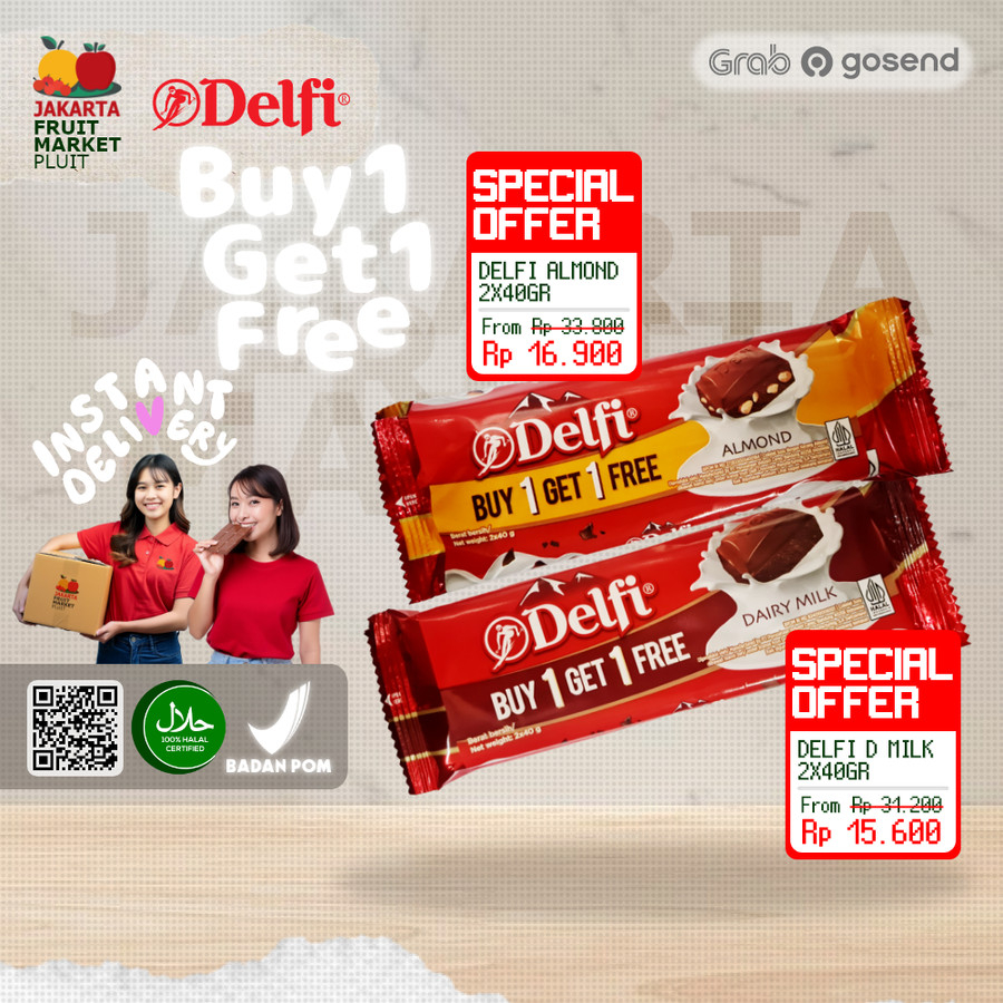 

DELFI DAIRY MILK CHOCOLATE ALL SIZE / Almond / Cashew / Fruit & Nut Coklat susu Bar