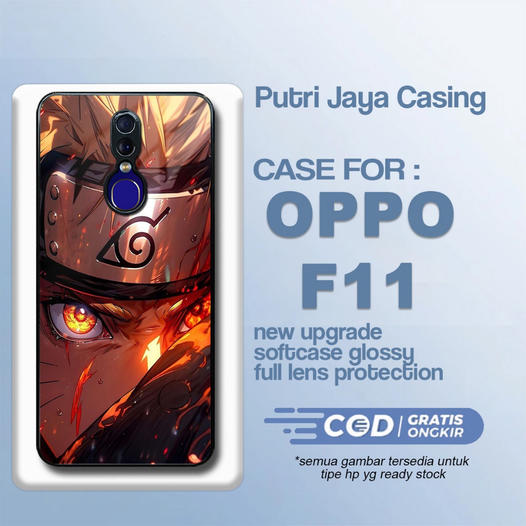 Casing Oppo F11 Terbaru Anime Naruto Case Oppo F11 Hardcase Softcase Glossy Kesing Terlaris Premium
