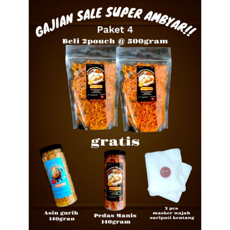 

Kentang Mustofa Paket 4 Gajian Sale Super Ambyar