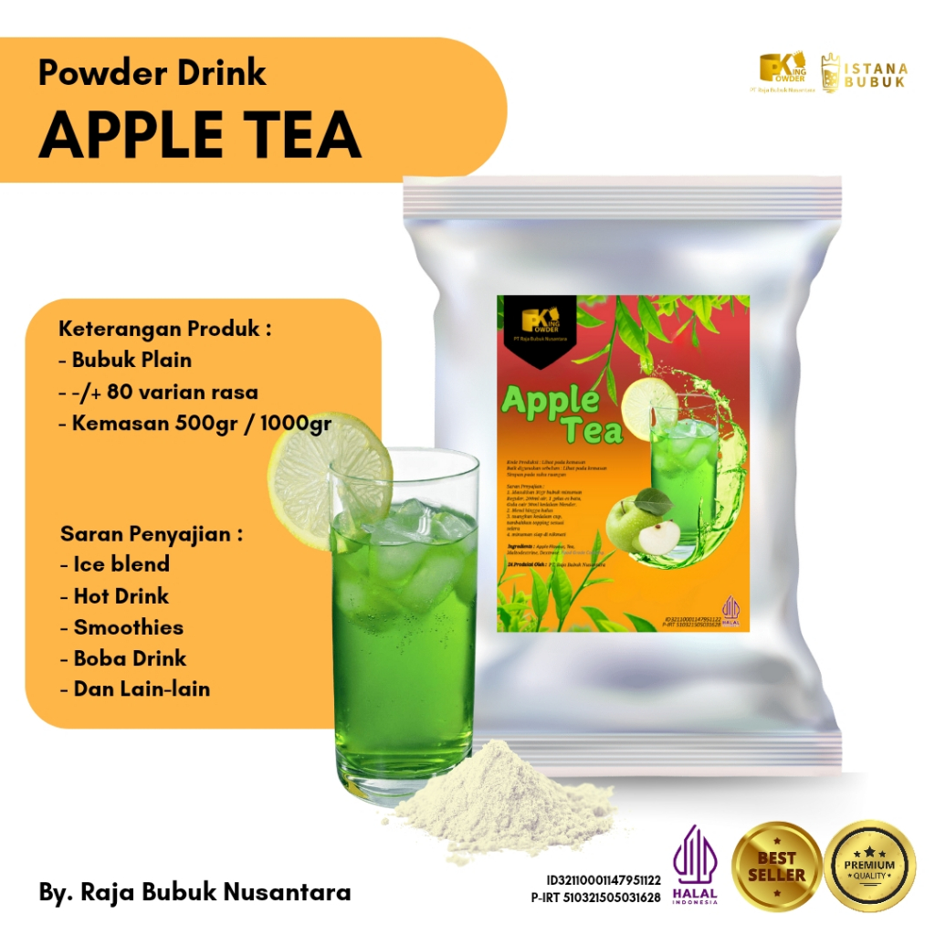 

Bubuk Minuman Apple Tea Bubuk Minuman Teh Apple Bubuk Minuman rasa Apple Tea