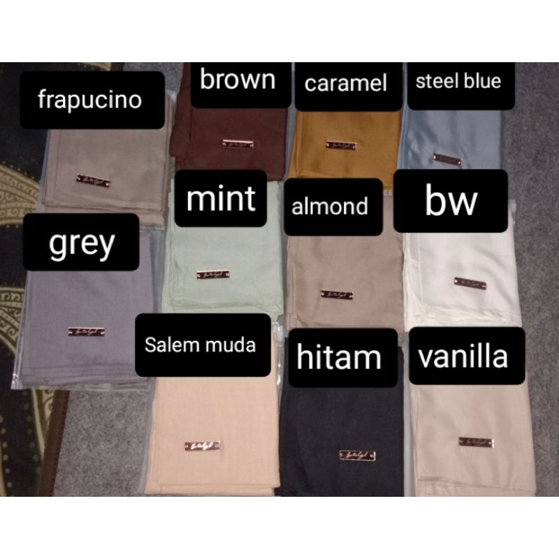 Hijab polos kemasan pouch