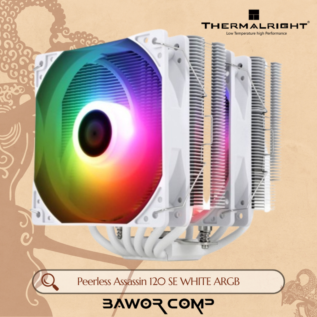 THERMALRIGHT Peerless Assassin 120 SE White ARGB | CPU Cooler HSF Intel / AMD