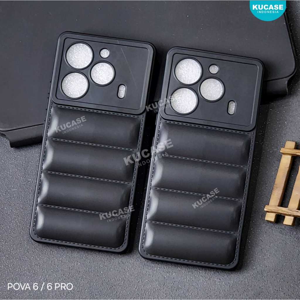 Tecno Pova 6 Tecno Pova 6 Pro Case Macaron Black Motif Bantal Case Tecno Pova 6 Tecno Pova 6 Pro