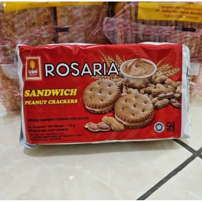 

UBM Rosaria Sandwich Peanut Crackers 170GR