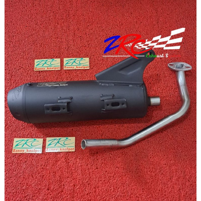 Knalpot zrc muffler hitam Beat, scopy, vario 110fi, spacy