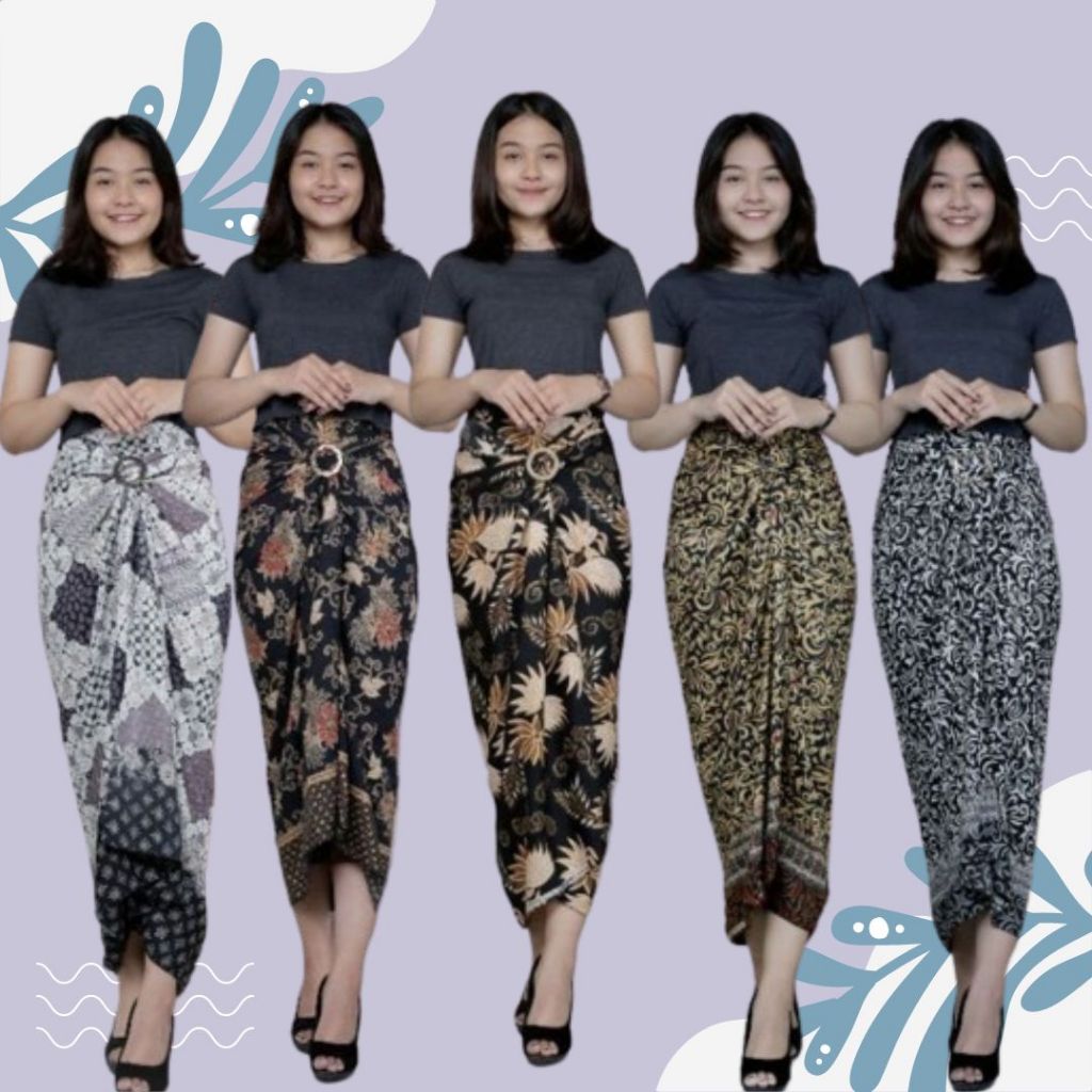 Rok Lilit Batik Serut / Rok Setelan kebaya Tradisional / Rok Serut Batik