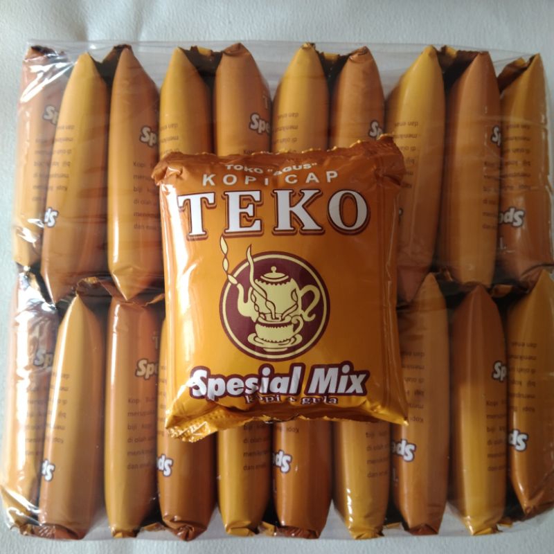 

Kopi Cap Teko Toko Agus Kota Bogor Kopi Plus Gula 1 pack isi 20 sachet