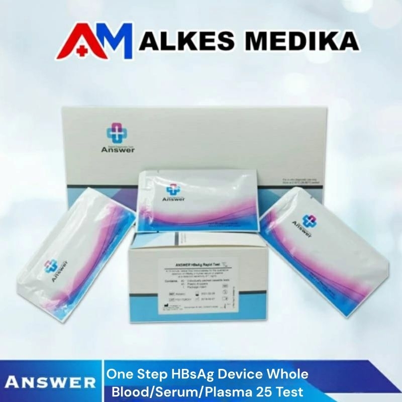 HBsAg Device Answer 25tes ( serum/plasma/whole blood)