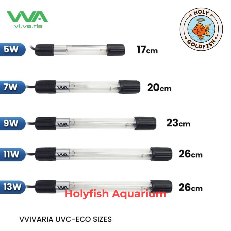 Lampu UV Aquarium UVC Vivaria Penjernih Air Sterilizer Air