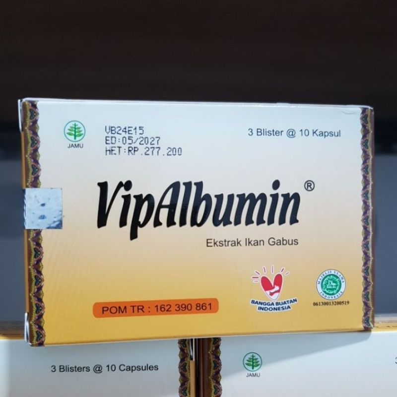 Vip Albumin Ekstrak Ikan Gabus 30caps