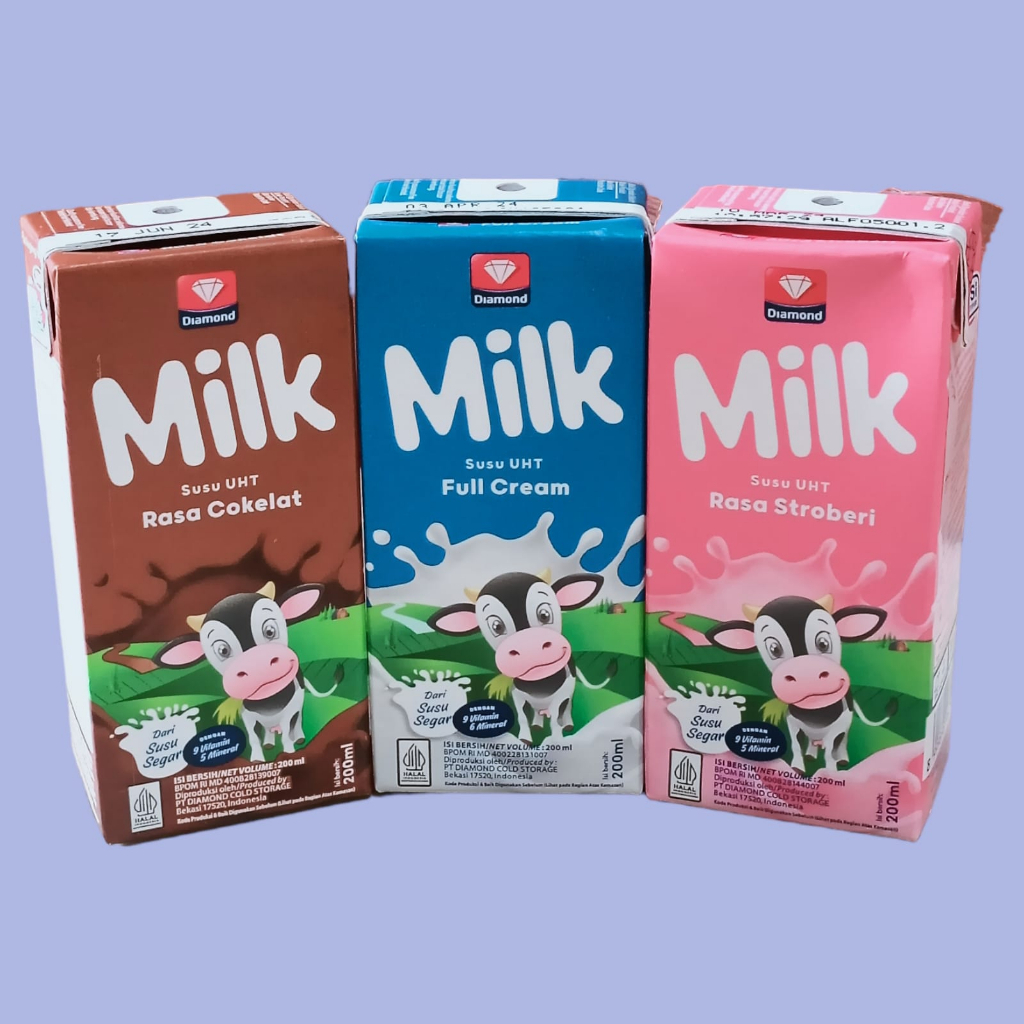 

Susu UHT Diamond 200ml | Diamond Milk Dus Lebih Hemat UHT All Variant